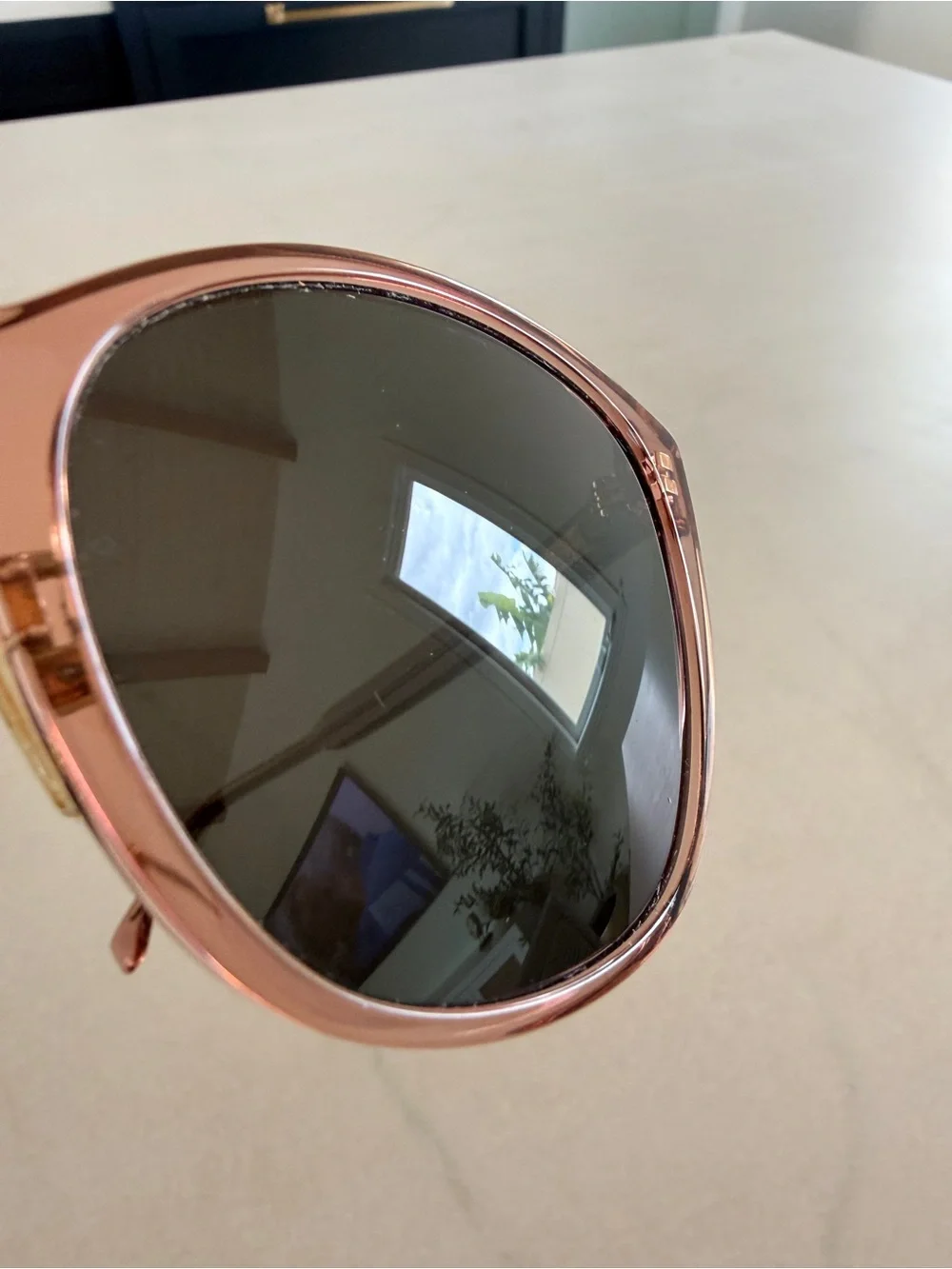 Fendi Fine Geometric Sunglasses Pink Smoke Italy 53mm Authentic